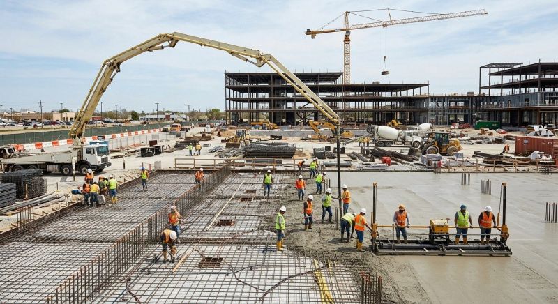 Commercial Slab Construction in Greenville, SC