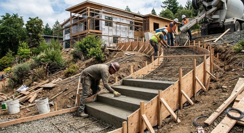 Concrete Stairway Installation in Denver, CO