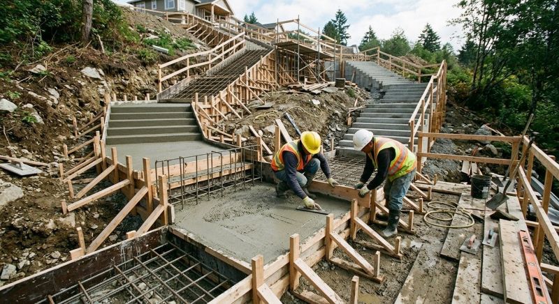 Concrete Stairway Installation in Denver, CO