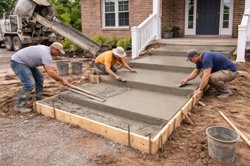 Concrete Stairway Installation in Denver, CO
