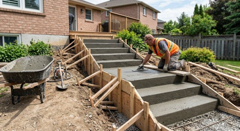 Concrete Steps Pouring in Denver, CO