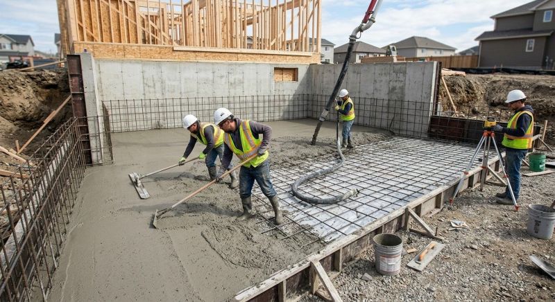 Foundation Slab Construction in Fredericksburg, VA