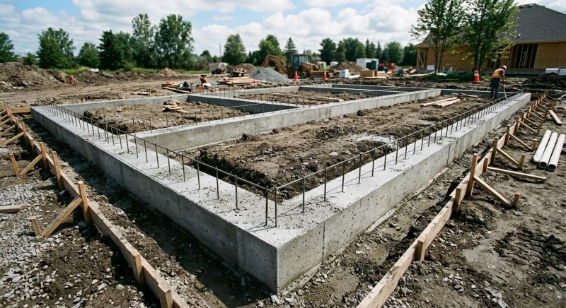 House Footing Construction in Fredericksburg, VA