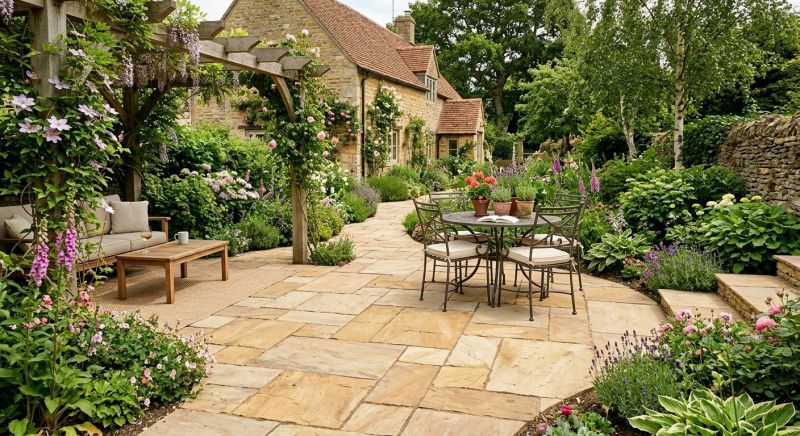 Limestone Patio Installation in Fairfield County, CT