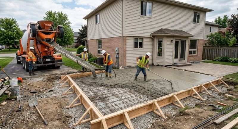 Porch Concrete Pouring in Denver, CO