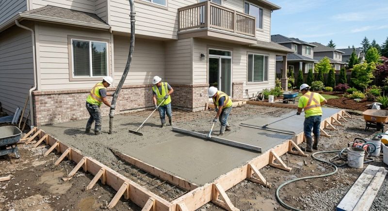 Porch Concrete Pouring in Salt Lake City, UT
