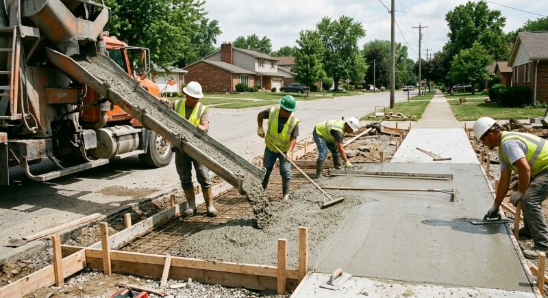 Sidewalk Pouring in Salt Lake City, UT