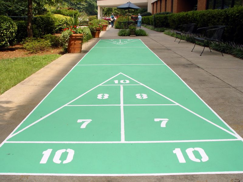 A shuffleboard table adds an exciting element to your home