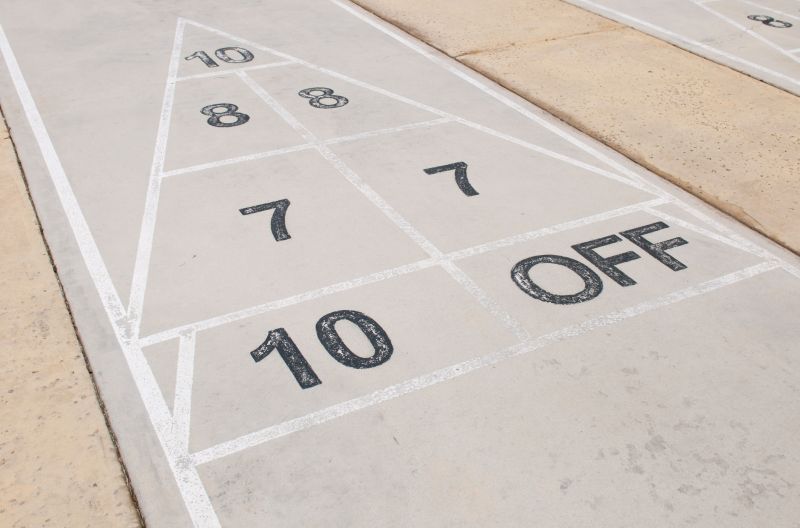 Installing a shuffleboard in your home or recreation area can increase its appeal